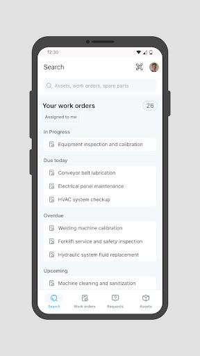 Android application connectavo screenshort