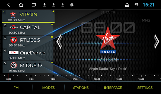 NavRadio+ Tangkapan layar