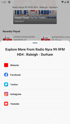 Radio Nyra Raleigh - Durham Screen 3