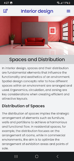 Interior Design Course Screen 3