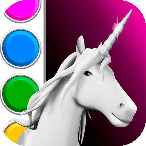 Unicorn 3D Coloring Book  Icon