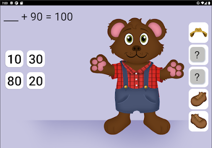 Teddy Bear Math - Sums of 100