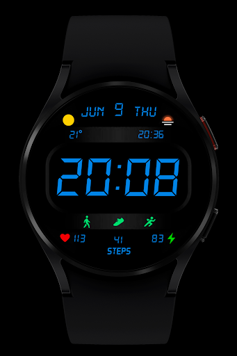 LCD Watch Face Wear OS Screen 3