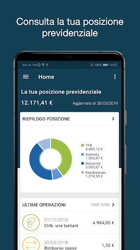 Android application Solidarietà Veneto screenshort
