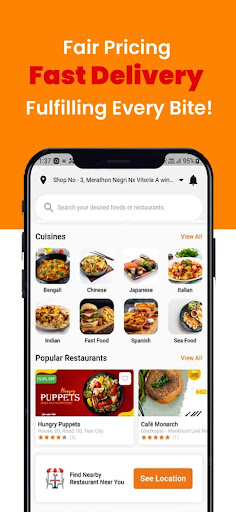 Android application DeliveryAppa screenshort