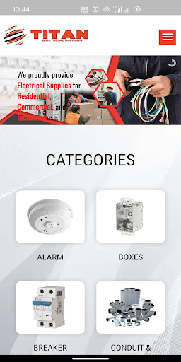 Titan Electrical Supplies Screen 2