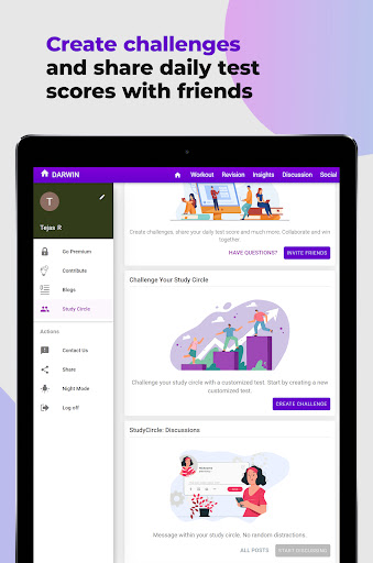 Screenshot of NEET Preparation App by Darwin