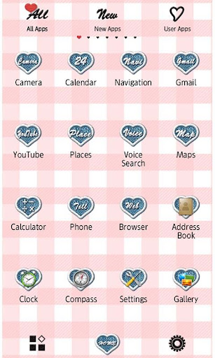 -Gingham Heart- Theme +HOME Screen 2