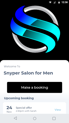 Android application Snyper Salon for Men screenshort
