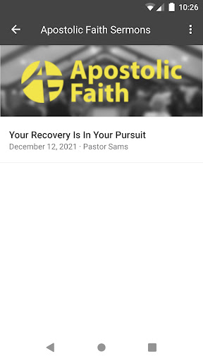 Apostolic Faith Downriver Screen 3