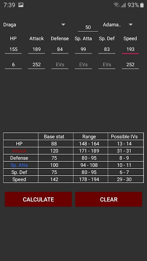 IV Calculator Screen 2