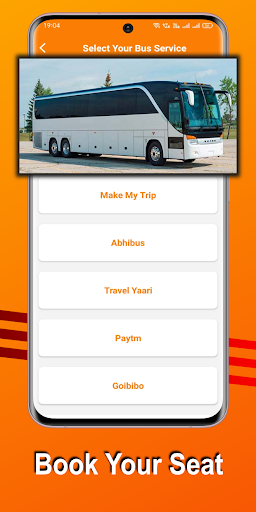 Online Bus Ticket Booking App Screen 2