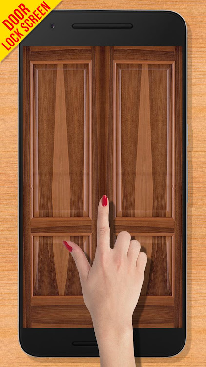 Wooden Door Lock Screen - 4.1 - (Android)