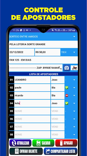 ZAP RIFAS E SORTEIOS Screen 2