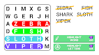 screenshot of Word Search Puzzle Game