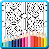 Pattern doodle coloring pages icon