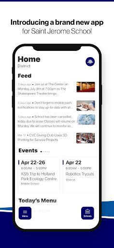 Android application Saint Jerome School screenshort