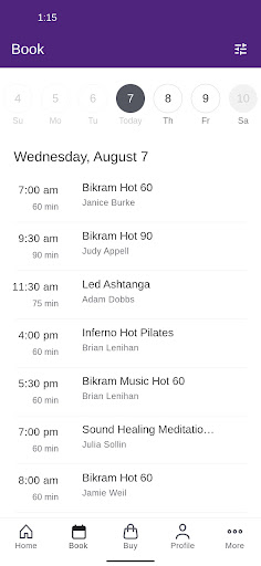 Bikram Yoga+ Roslyn Screen 2