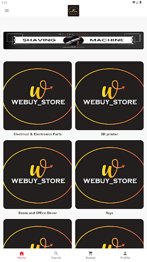 Android application WeBuy Store screenshort