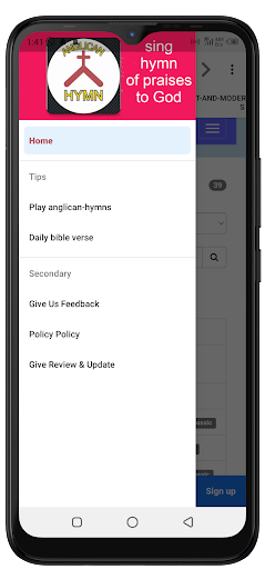 Android application Great Anglican Hymns screenshort