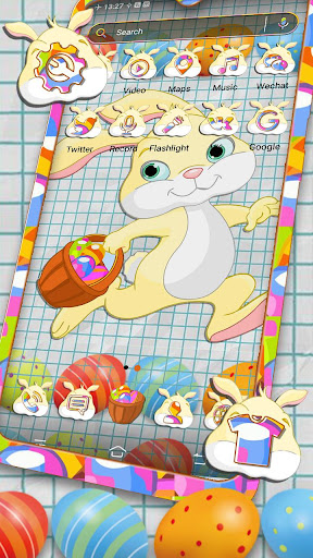 Paper Bunny Launcher Theme Screen 3