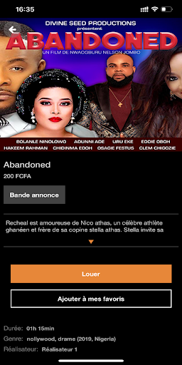 Android application TV Mobile d'Orange screenshort