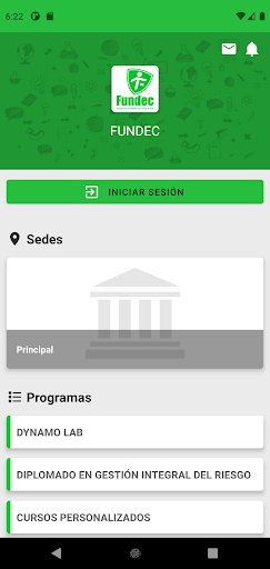 Android application FUNDEC screenshort