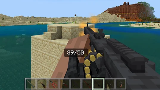 Gun mods for Minecraft