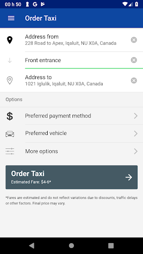 Caribou Cabs Screen 2