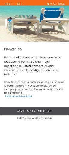 Android application SunsetWorld App screenshort