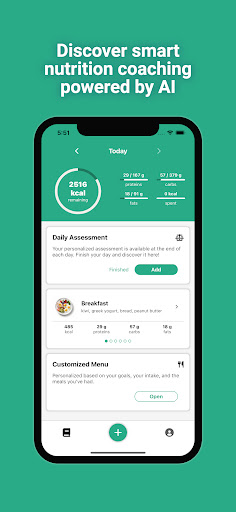 Android application NutriLift screenshort