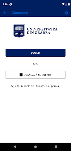 Android application eLearning UOradea screenshort