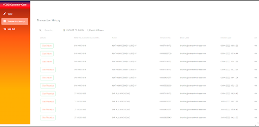YEDC CustomerCore Screen 3