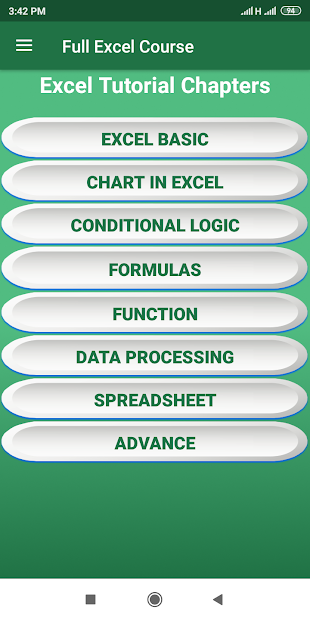 Imágen 3 Full Excel Course, Excel Tutorial (Offline) android