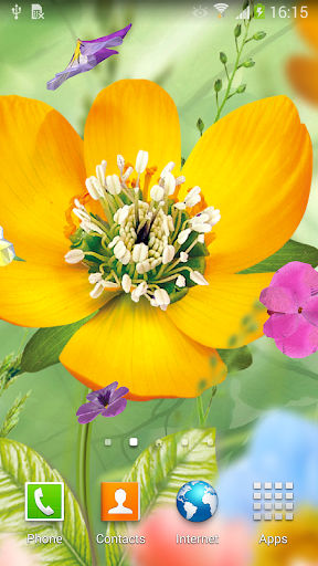 3D Flowers Live Wallpaper Lite Screen 2
