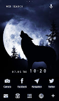 screenshot of Moonlight Wolf Wallpaper