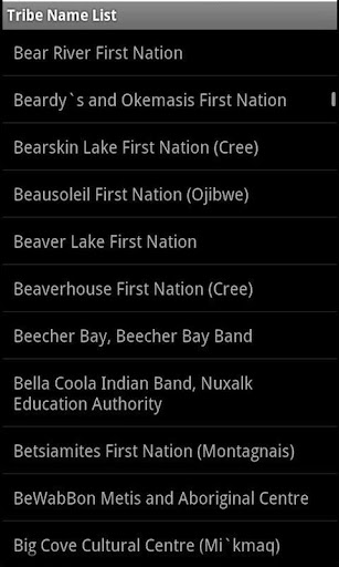 First Nations Canadian Tribes Screen 3
