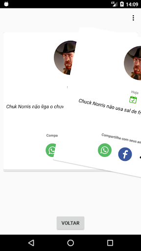Android application Frases do Chuck Norris screenshort