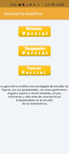 Android application Matematicas3 screenshort