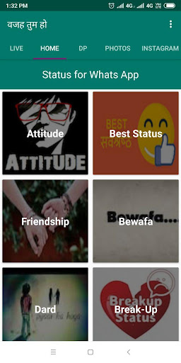 Hindi Jokes,Status,Shayari App Screen 3