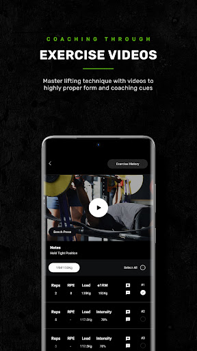 Training App (MyStrengthBook) Screen 2