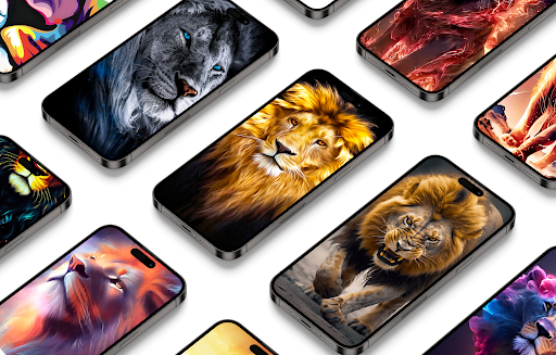 Android application Lion wallpaper screenshort