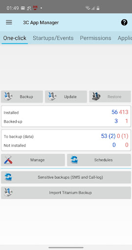 Android application 3C App Manager screenshort
