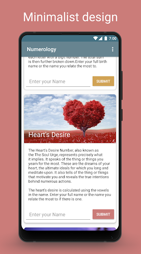 Android application Numerology screenshort