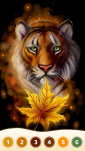 Tiger Malbuch Farbspiel