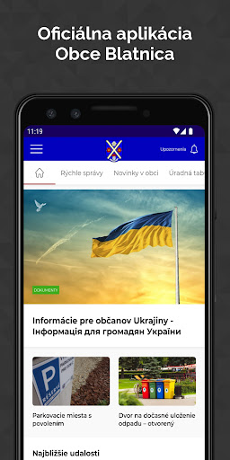 Android application Blatnica screenshort
