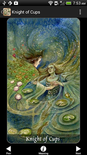 Screenshot of Ghosts & Spirits Tarot