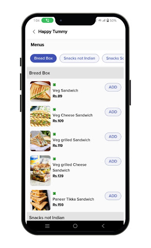 groShipps - Food Delivery App Screen 2