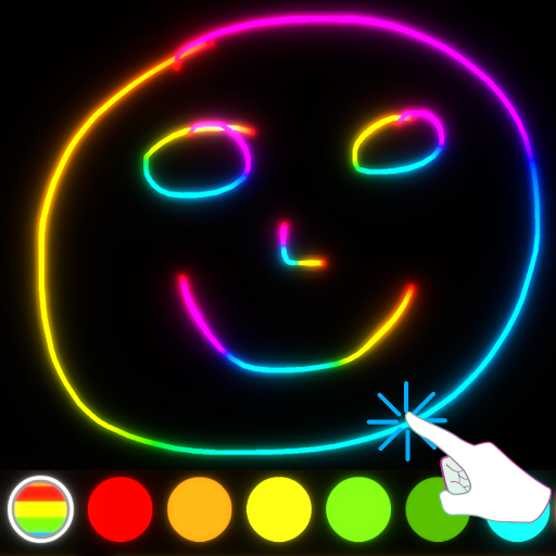 Kids Doodle Glow Coloring Game logo