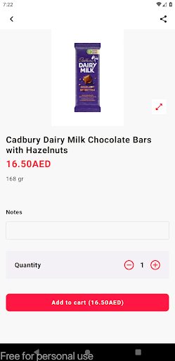 Quick Buy Supermarket Screen 2